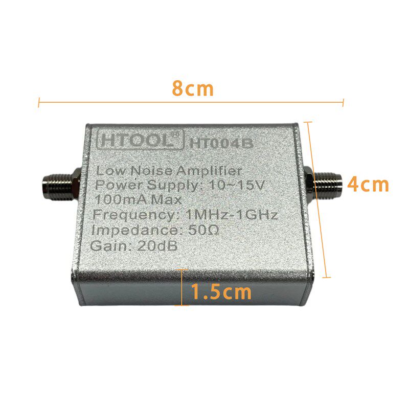 1MHz-1GHz SDR信号放大器 增益20dB 射频 LNA 对讲机 收音机 低噪