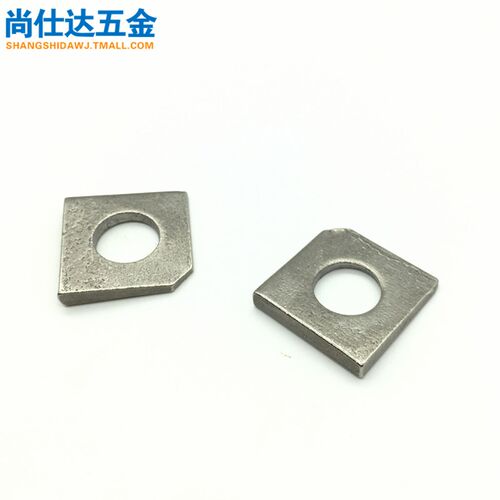 不锈钢方斜垫圈 GB853槽钢方斜垫片/四方/缺角方垫圈 M6M8M10M12M