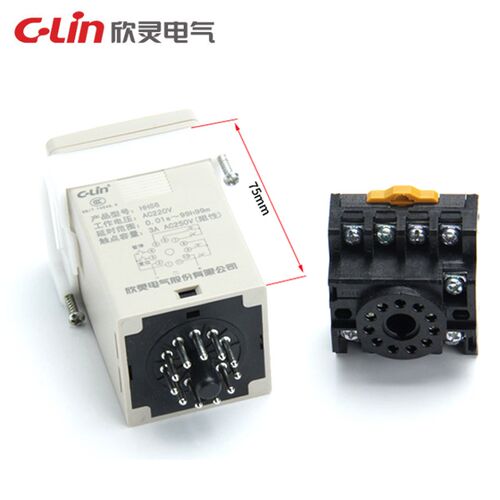 C-Lin欣灵牌HHS6 JSS48A(改进型)数显延时时间继电器11插脚带底座
