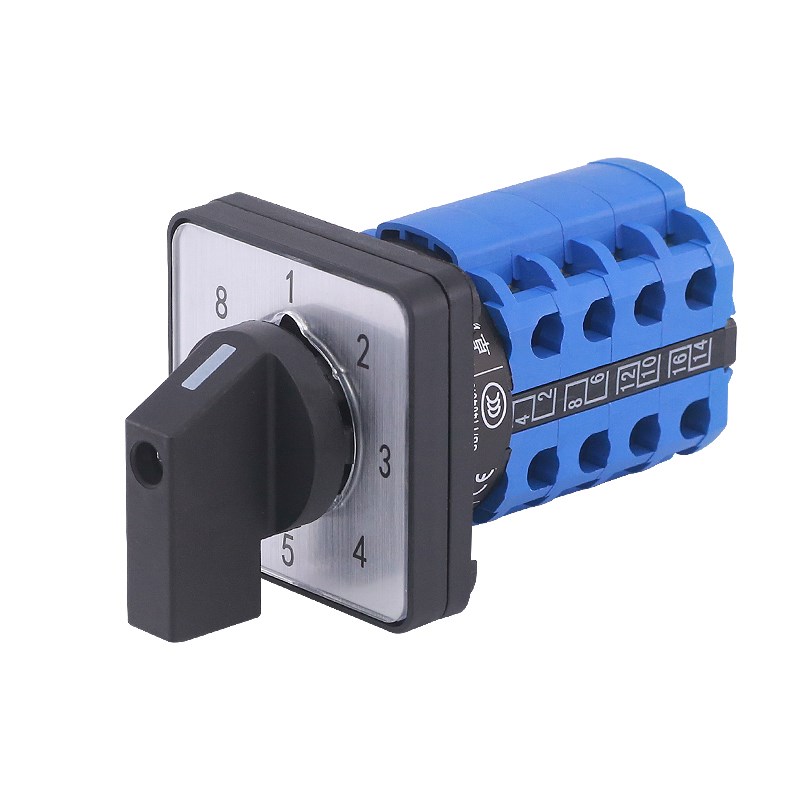 LW26-20 1-8/4无限位八档单线电源电压讯号切换8选一万能转换开关