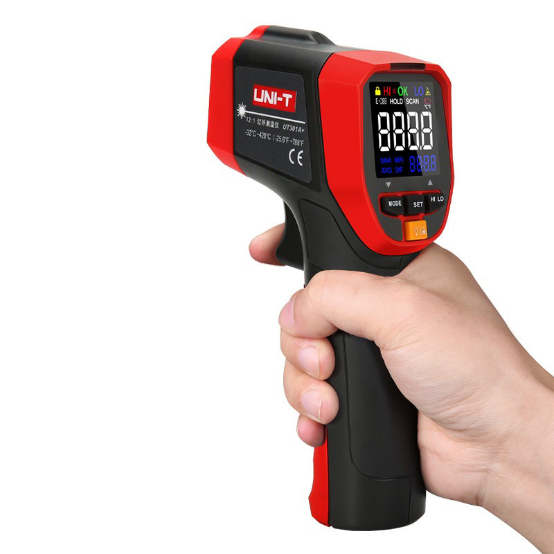 优利德UT301A+红外线测温仪手持式高精度测温枪非接触式测温仪