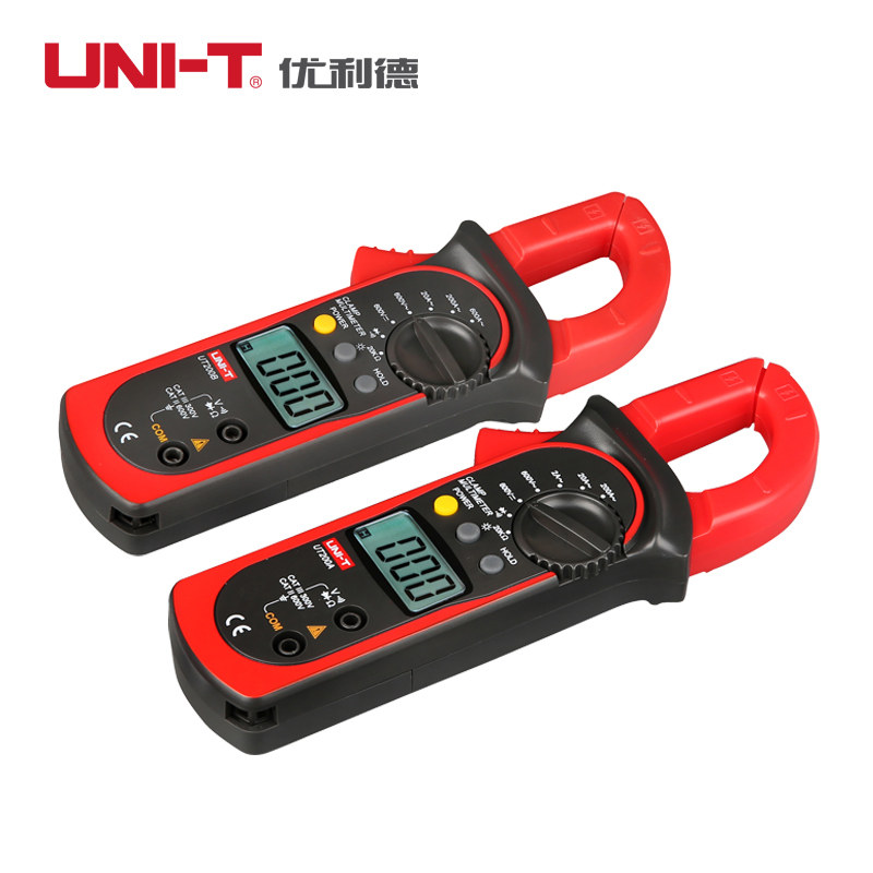 优利德UT200A数字钳形万用表UT200B电阻数显钳形表电流电压表