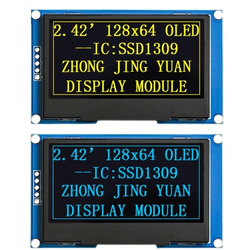 5针 2.42寸OLED显示屏模块 12864液晶屏ssd1309兼容1306iic接口