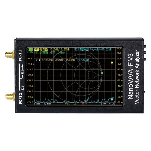 矢量网络分析仪NanoVNA手持式4.3寸HF VHF UHF 50k-3G测天线V2v3