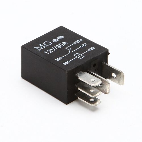 新能源车线束油泵喇叭大灯12V24V30A4脚5脚直流电汽车通用继电器