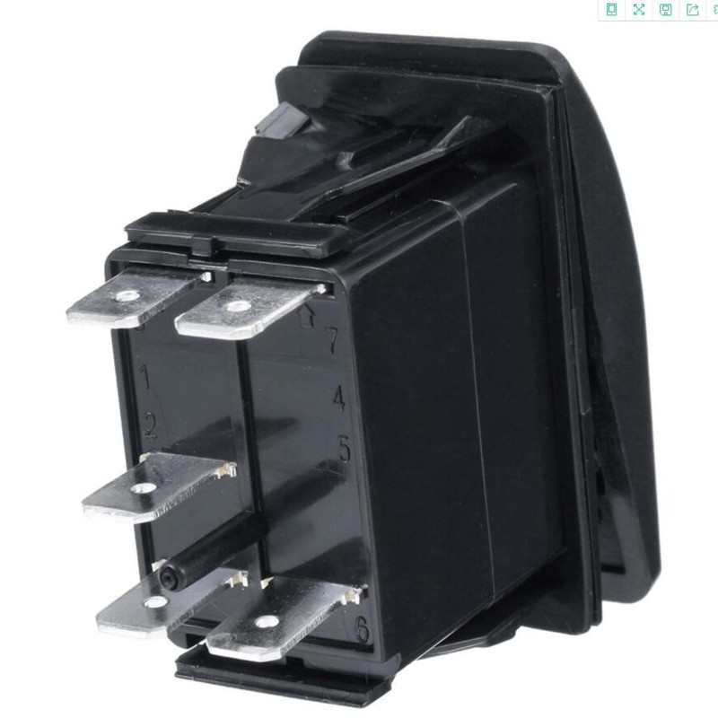 12V/24V 防水汽车轮船游艇 房车 LED改装开关 翘板开关 5脚