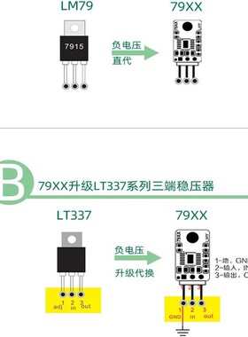 LT3045 升级LM78 LM317直插三端线性稳压IC芯片 低噪音高速稳压