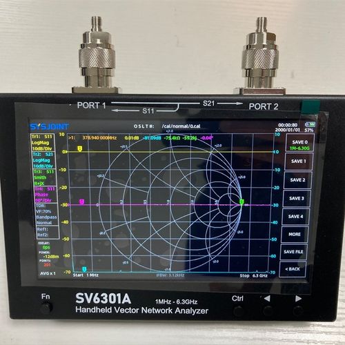 SV6301A 矢量网络分析仪 1MHz-6.3GHz 7寸大屏 天分 网分 NanoVNA