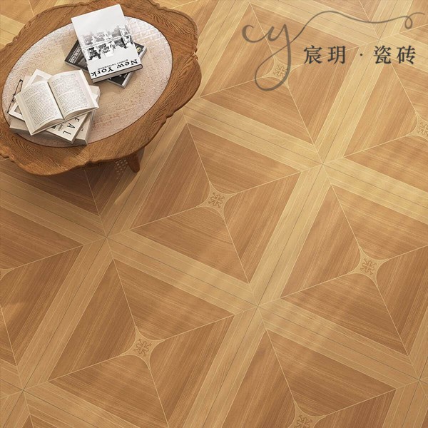 凡尔赛木纹瓷砖800x800复古拼花砖餐厅厨房卧室防滑仿古砖地砖