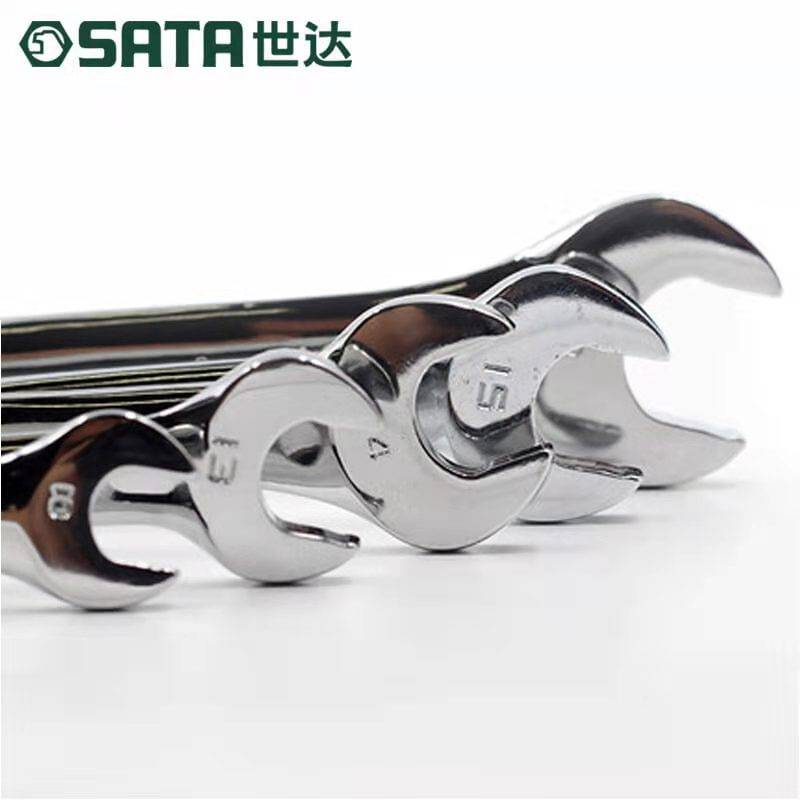 世达工具英制全抛光两用快扳手开口梅花快速棘轮扳子43101-43108