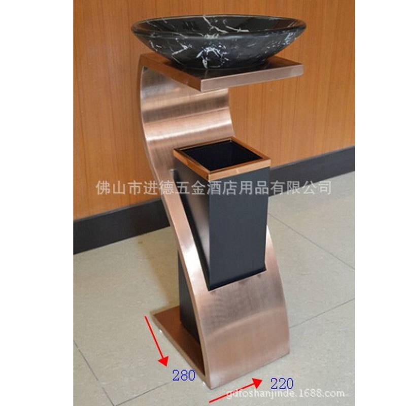 酒店垃圾桶 欧式座地不锈钢烟灰桶垃圾桶 KTV宾馆大堂立式垃圾桶