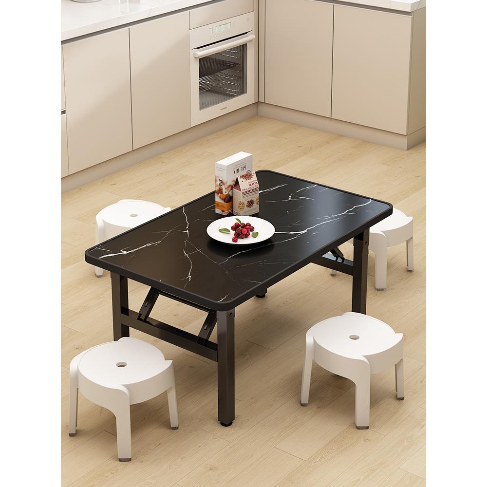 折叠矮桌简易户外方形桌子出租屋宿舍饭桌摆摊小地桌长方形餐桌子