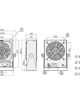 KESD凯仕德离子风机工业除静电离子风扇高频交流离子风机KF-21F