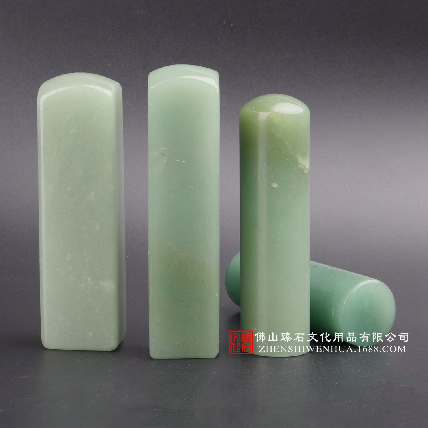 实力厂家天然绿东陵印章办公室方形印章情侣方口印鉴个人印章
