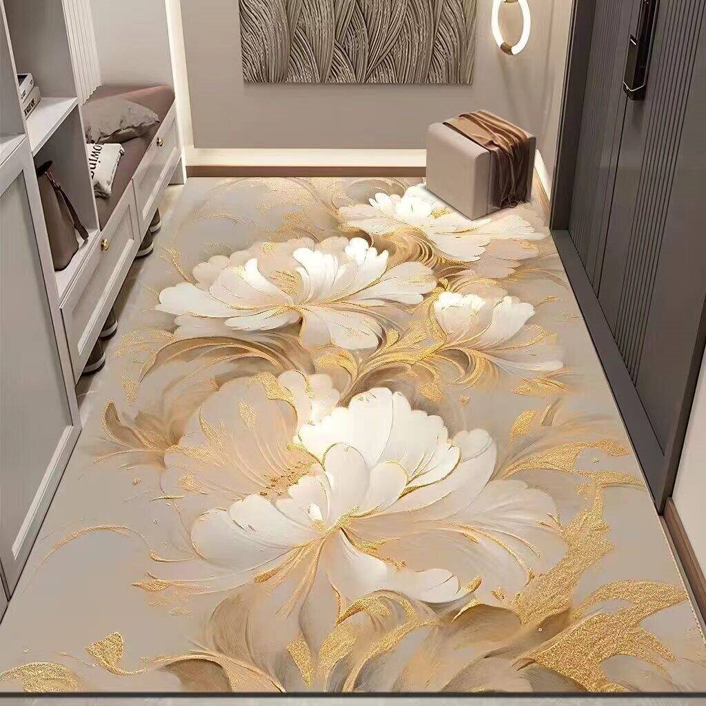 硅藻泥入户门地垫家用进门脚垫轻奢客厅玄关门口地毯耐脏门垫定