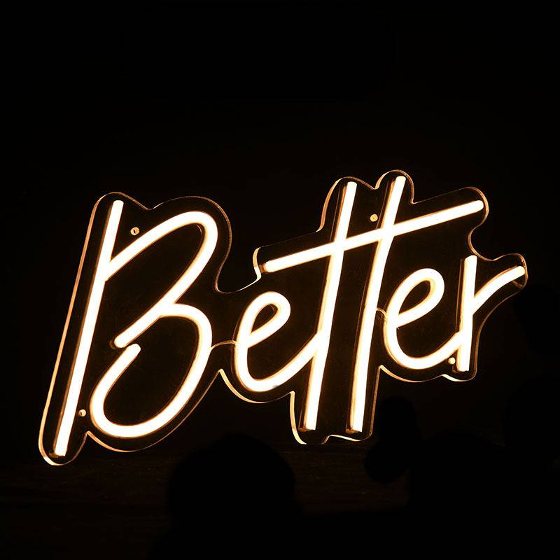 英文字母霓虹灯 bettertogether告白背景装饰灯 表白求婚发光灯牌