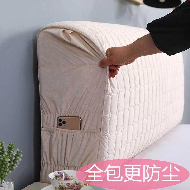 全床头套罩床头靠背保护套软木皮床头1.5m1.81.92米防尘罩工厂