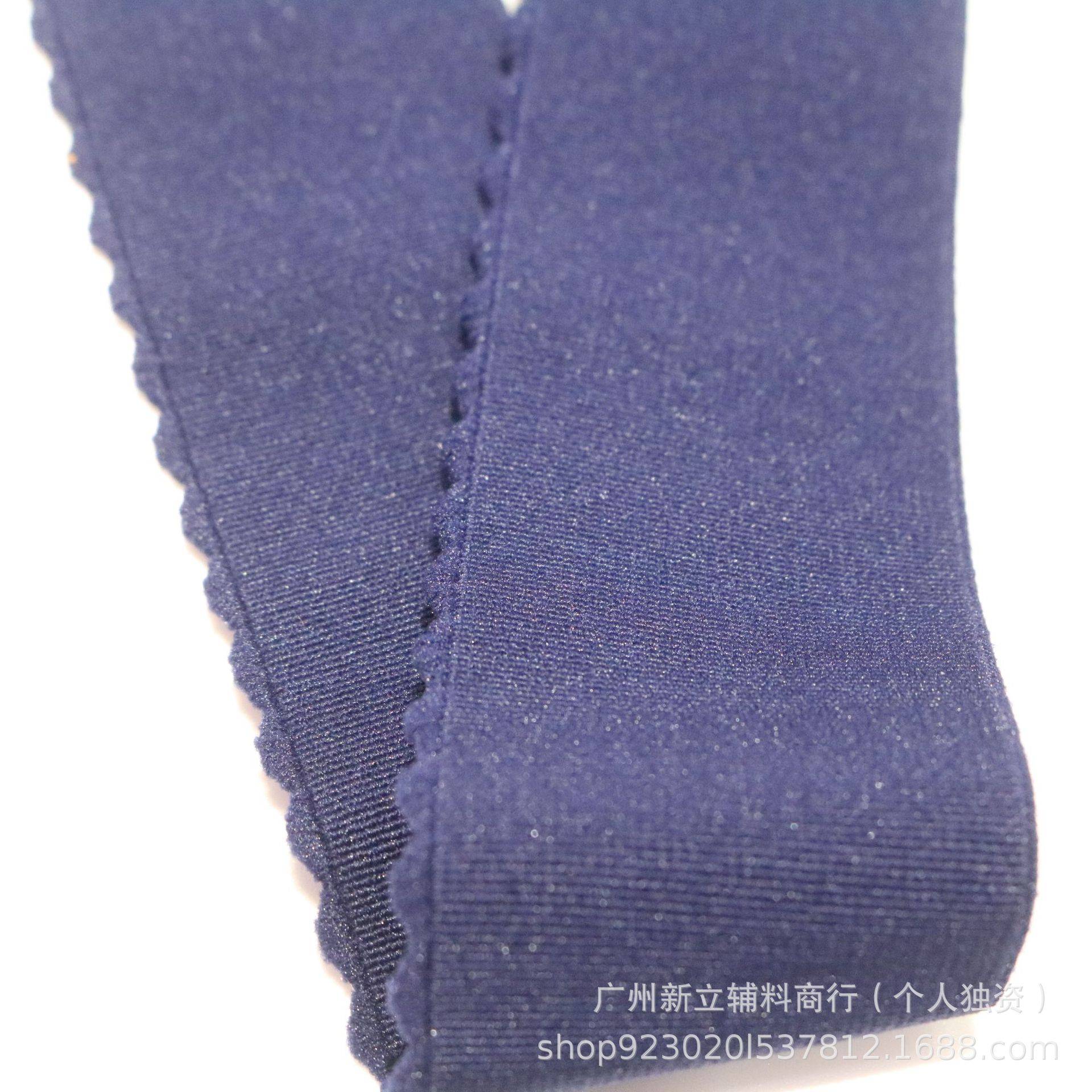 厂家现货彩色涤纶加密月牙仿尼龙松紧带裤头裙腰服装辅料橡筋颜色