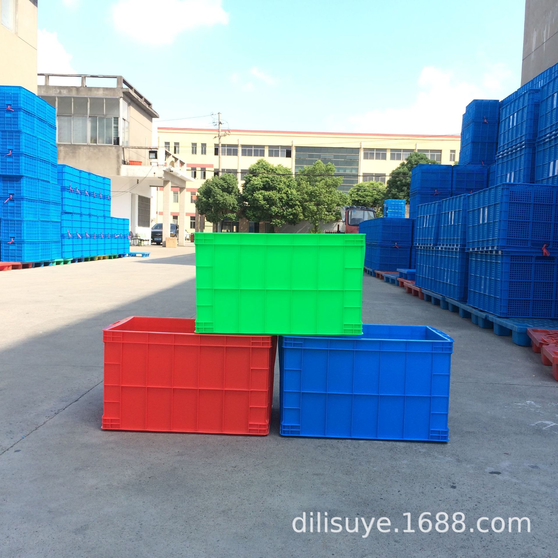 600-400箱大号塑料周转箱厂家发货服装快递物流箱长方形塑料筐