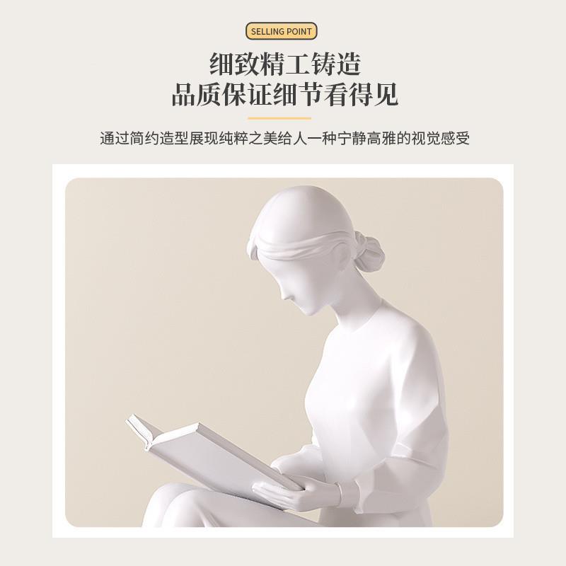 侣摆件挡创意人物艺术客FXjFdzxt玄关酒柜厅电视书柜书房书柜家居
