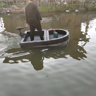 泡沫船便携加厚加硬EVA手工钓鱼船打捞养殖鱼塘蟹塘超轻浮台渔船