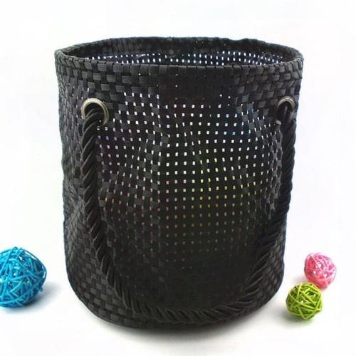 编织圆桶式洗澡篮洗漱包洗澡包浴兜浴筐浴袋防水折叠户外旅游健身