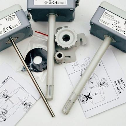 原装伟拓Vector风管风道温湿度变送器传感器SDC-H1T1-16 24-A2 A3