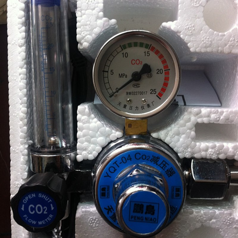 天童二氧化碳表 CO2表 YQT-04 天童压力仪表厂 二氧化碳减压器36V