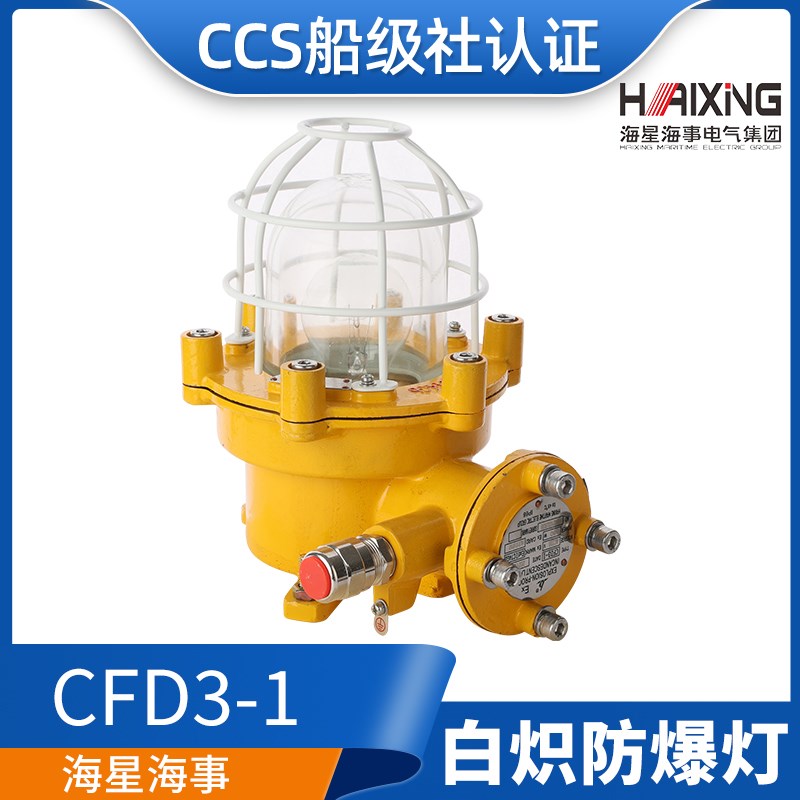 海星海事船用铜质白炽防爆灯CFD1/2/3/4a-I防水100W60W CCS证正品