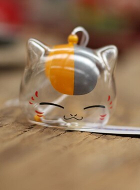 夏目友人帐挂饰风铃猫咪老师挂件玻璃风铃生日礼物创意女生卧室