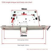 替换雅洁锁体7250静音单舌房门锁舌S5091A单舌ARCHIE房门日式 锁舌