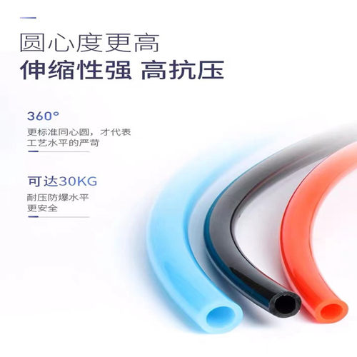 SNS神驰气动 气动软管 PU软管  4X2.5 6X4 8X510X6.512X8空压气管