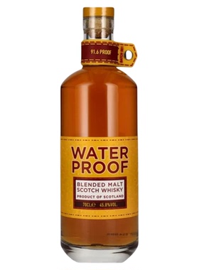 Waterproof水富纯麦调和苏格兰威士忌英国进口洋酒品尚汇700ml