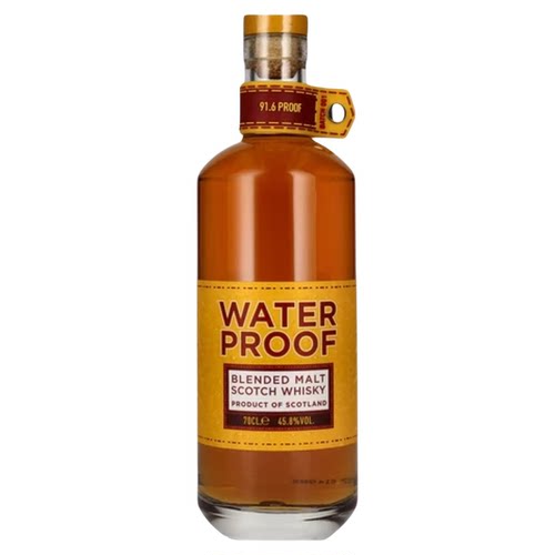 Waterproof水富苏格兰纯麦调和威士忌英国进口洋酒品尚汇700ml