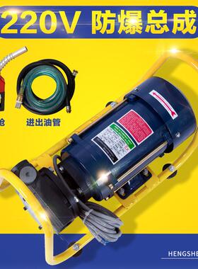 厂家供应包邮 220v汽油柴油防爆电动加油泵 原装自吸加油站抽油泵
