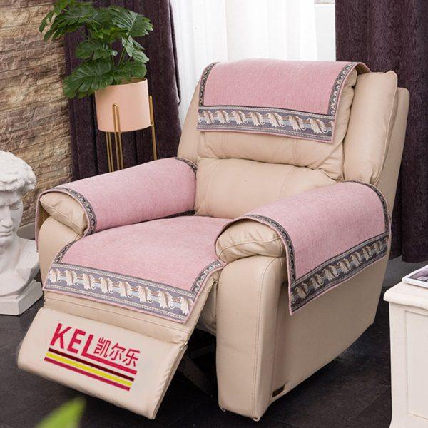 防滑电动沙发垫单人四季通用真皮按摩椅多功能沙发套巾通用坐垫子