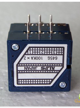 原装ALPS 双联电位器 27型塑壳 日本 100K 100KAX2 圆柄 音量