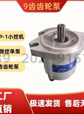 YHP-1犀牛08 10小型微挖9齿液压齿轮泵山东挖机微挖高压泵