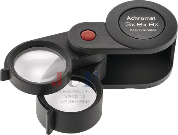德国进口宜视宝ESCHENBACH 3X/6X/9X 珠宝文玩钱币鉴定手持放大镜