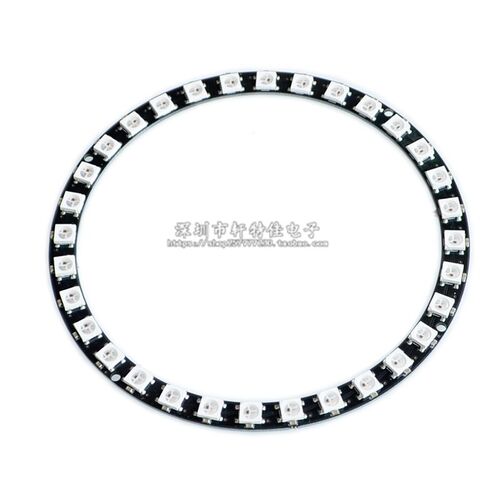 32位 WS2812B 5050 RGB LED 内置全彩驱动彩灯 圆形开发板