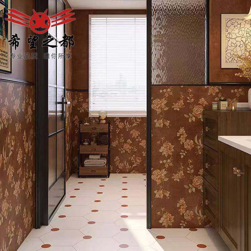 美拉德色瓷3砖00x1200房mm法式复古深红厨地砖卫生间墙砖客厅厂标,家装主材,釉面砖,淘宝优惠券,粉丝福利购,淘宝优惠卷