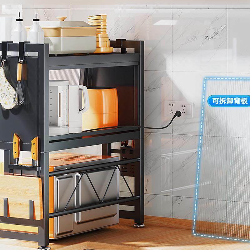 厨量房家用防尘可柜视门多功能容微波炉架微波炉烤箱杂物收纳置物,厨房/烹饪用具,抹布架/厨房清洁收纳架,淘宝优惠券,粉丝福利购,淘宝优惠卷