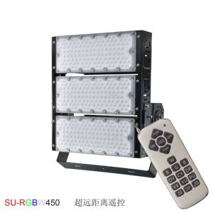户外防水300WLED泛光灯遥控RGBW投光灯DMX512球场投光灯节能