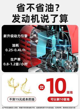 二冲程四冲草背程汽油割草机负用式家OFS用小型打草机农开荒收割