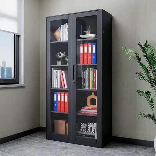 文件柜料铁皮柜室办公柜储物柜带锁抽01屉子矮柜钢制凭证档案柜资