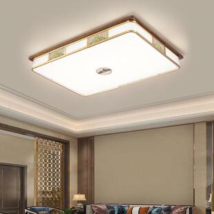 中式 别墅客厅厅新禅意中 实木吸灯顶灯客厅全屋卧室餐大气中742式