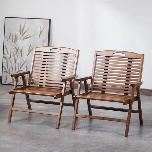 楠竹可叠椅背靠椅户外露营马扎凳便RTT携折茶清凉椅阳台喝休闲小