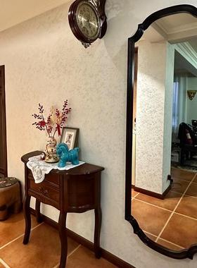 美式复古贴墙挂壁挂全身镜家用玄式关中古试落地穿衣镜KLQS1048子