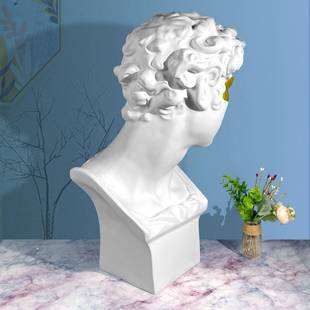 60c小卫摆件蒙石眼m美第客奇树脂头像雕像HCF 膏像别 给60雕塑欧式