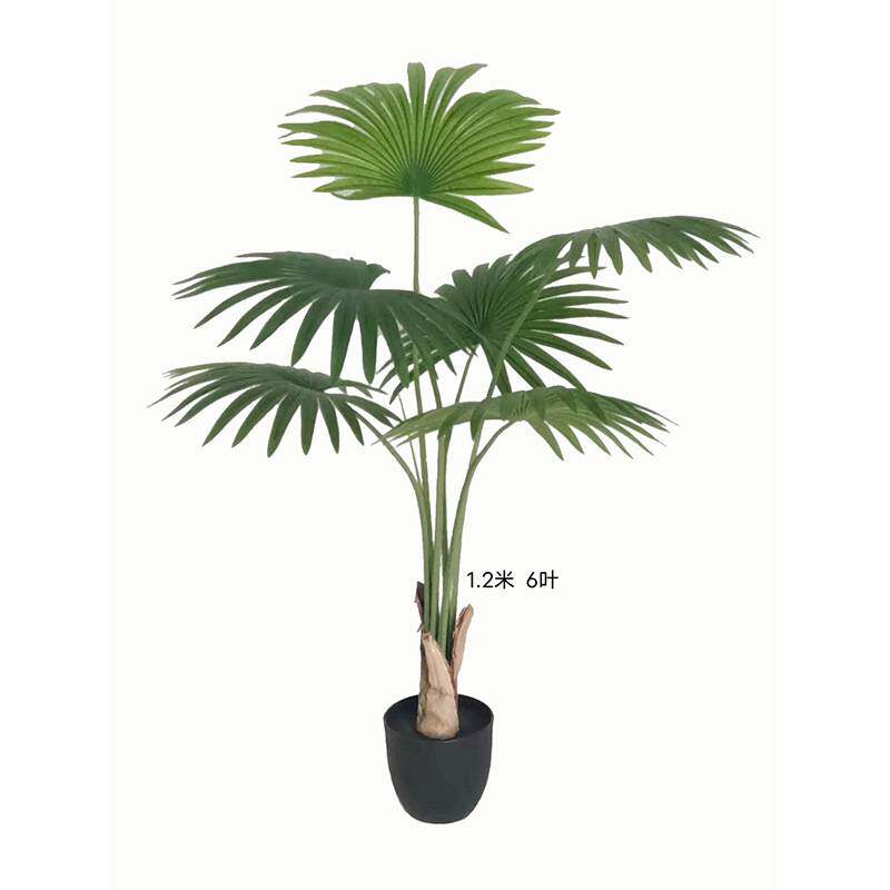仿真蒲葵盆栽 热带葵树造景假植物大型室内客厅落地摆放绿植盆景